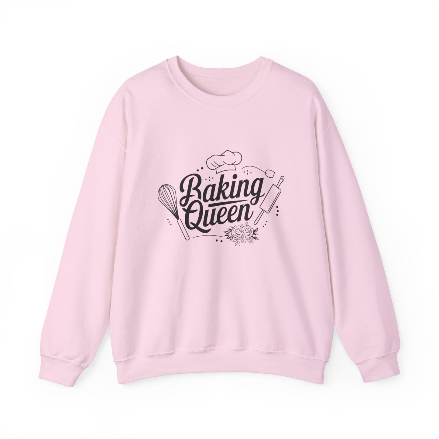 Baking Queen Crewneck Sweatshirt | Cozy Apparel for Baking Enthusiasts