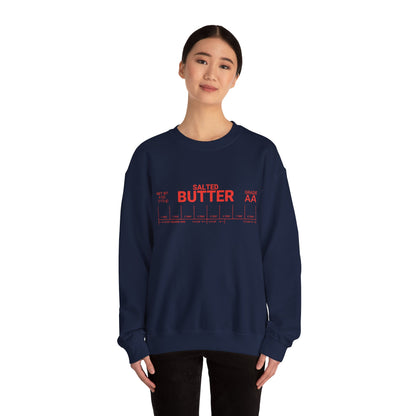 Salted Butter Unisex Crewneck Sweatshirt - Cozy & Fun Kitchen Apparel