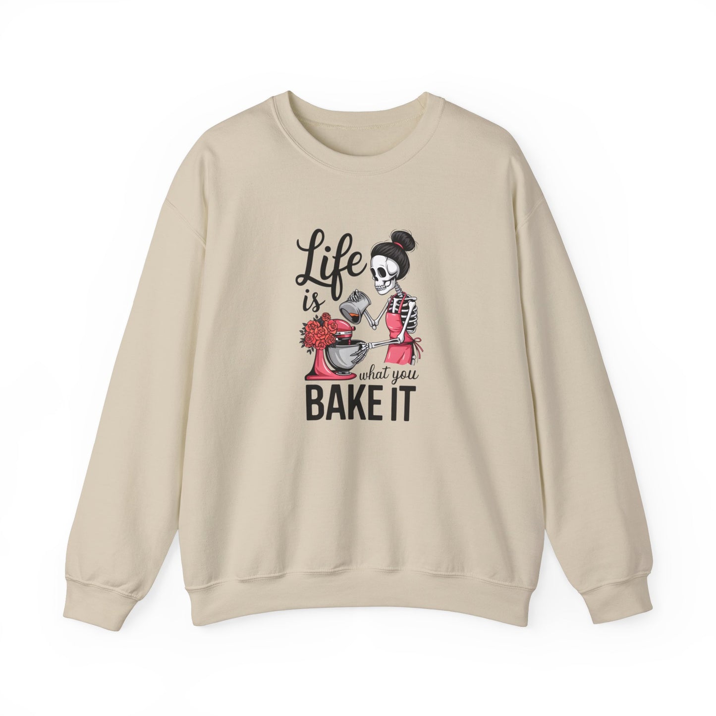 Life is What You Bake It Crewneck Sweatshirt - Unisex Heavy Blend™