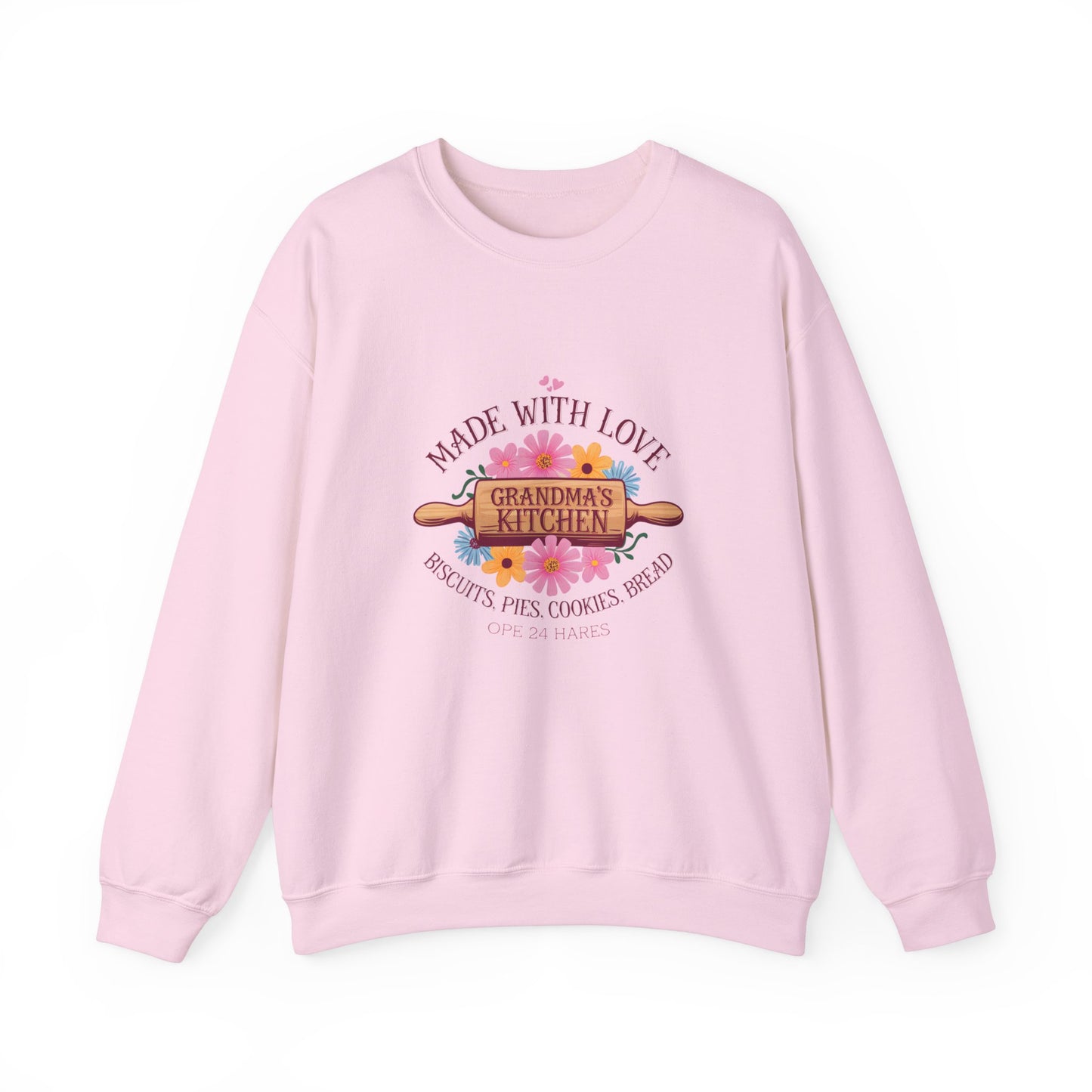 Grandma's Kitchen Crewneck Sweatshirt - Made with Love, Baking Gifts for Home Chefs