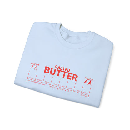 Salted Butter Unisex Crewneck Sweatshirt - Cozy & Fun Kitchen Apparel