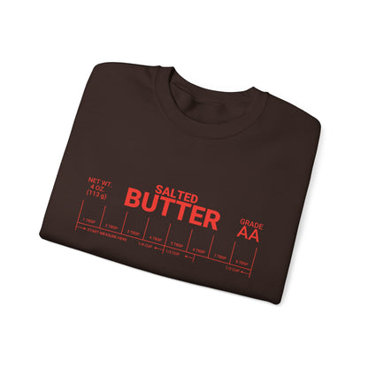 Salted Butter Unisex Crewneck Sweatshirt - Cozy & Fun Kitchen Apparel