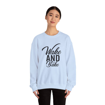 Wake and Bake Unisex Heavy Blend™ Crewneck Sweatshirt