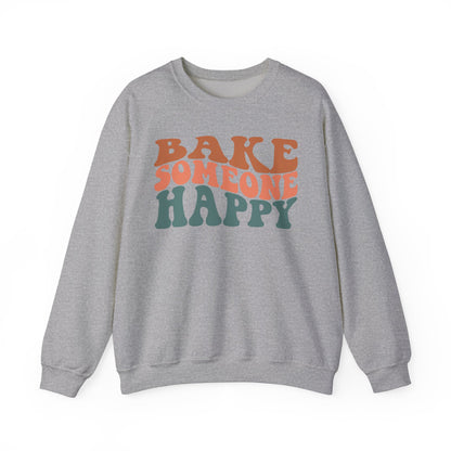 Bake Someone Happy Unisex Crewneck Sweatshirt