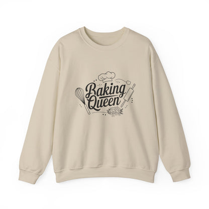 Baking Queen Crewneck Sweatshirt | Cozy Apparel for Baking Enthusiasts