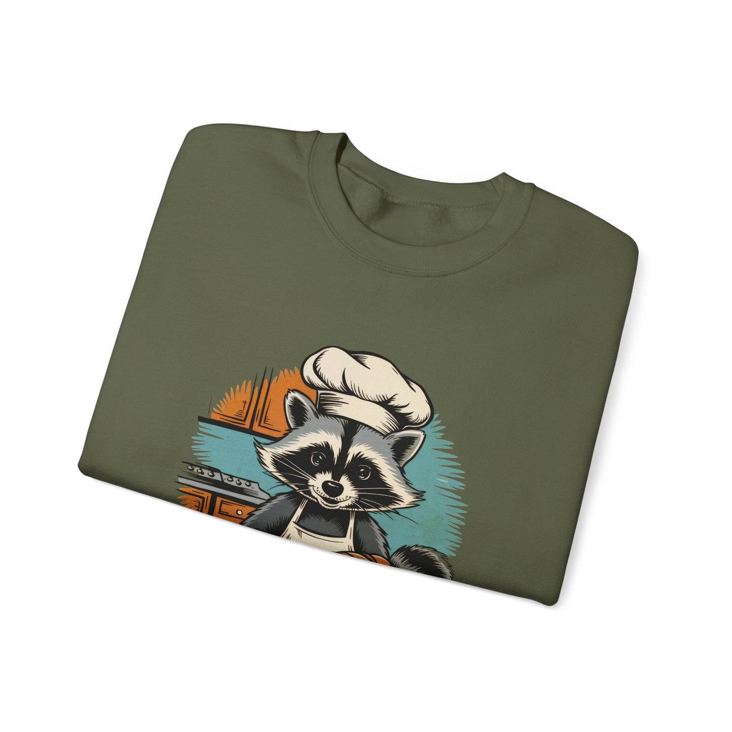 Funny Raccoon Chef Sweatshirt - I Bake My Own Bread