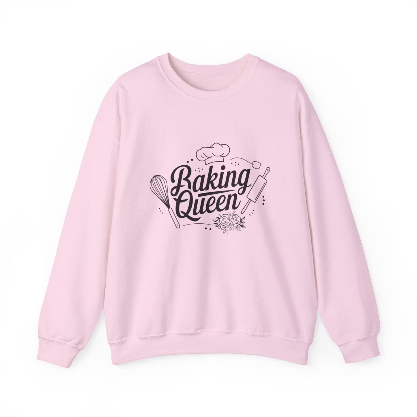 Baking Queen Crewneck Sweatshirt | Cozy Apparel for Baking Enthusiasts