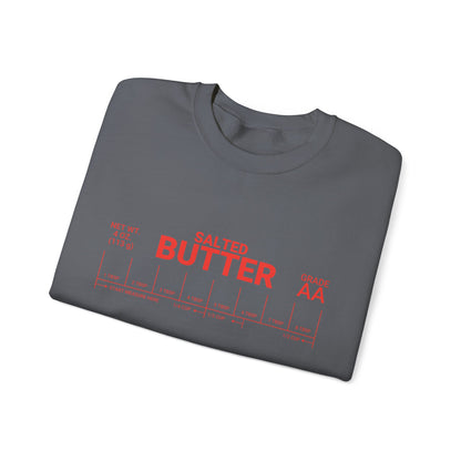 Salted Butter Unisex Crewneck Sweatshirt - Cozy & Fun Kitchen Apparel