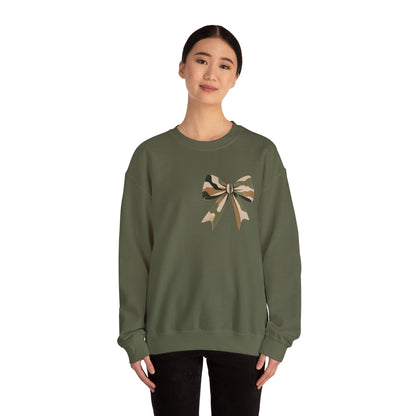 Mama Camo Bow Crewneck Sweatshirt - Perfect Gift for Moms