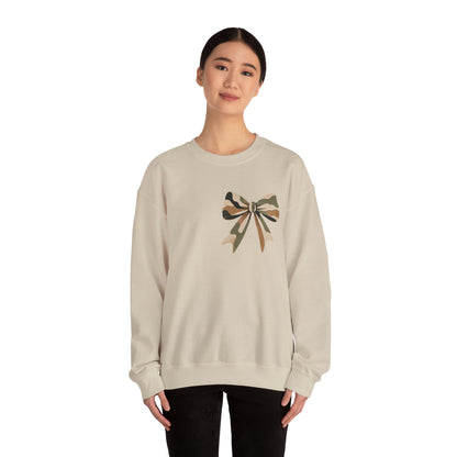 Mama Camo Bow Crewneck Sweatshirt - Perfect Gift for Moms