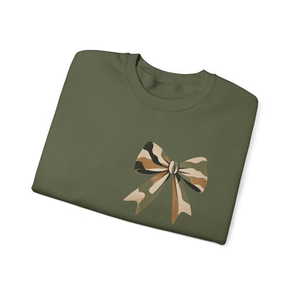 Mama Camo Bow Crewneck Sweatshirt - Perfect Gift for Moms