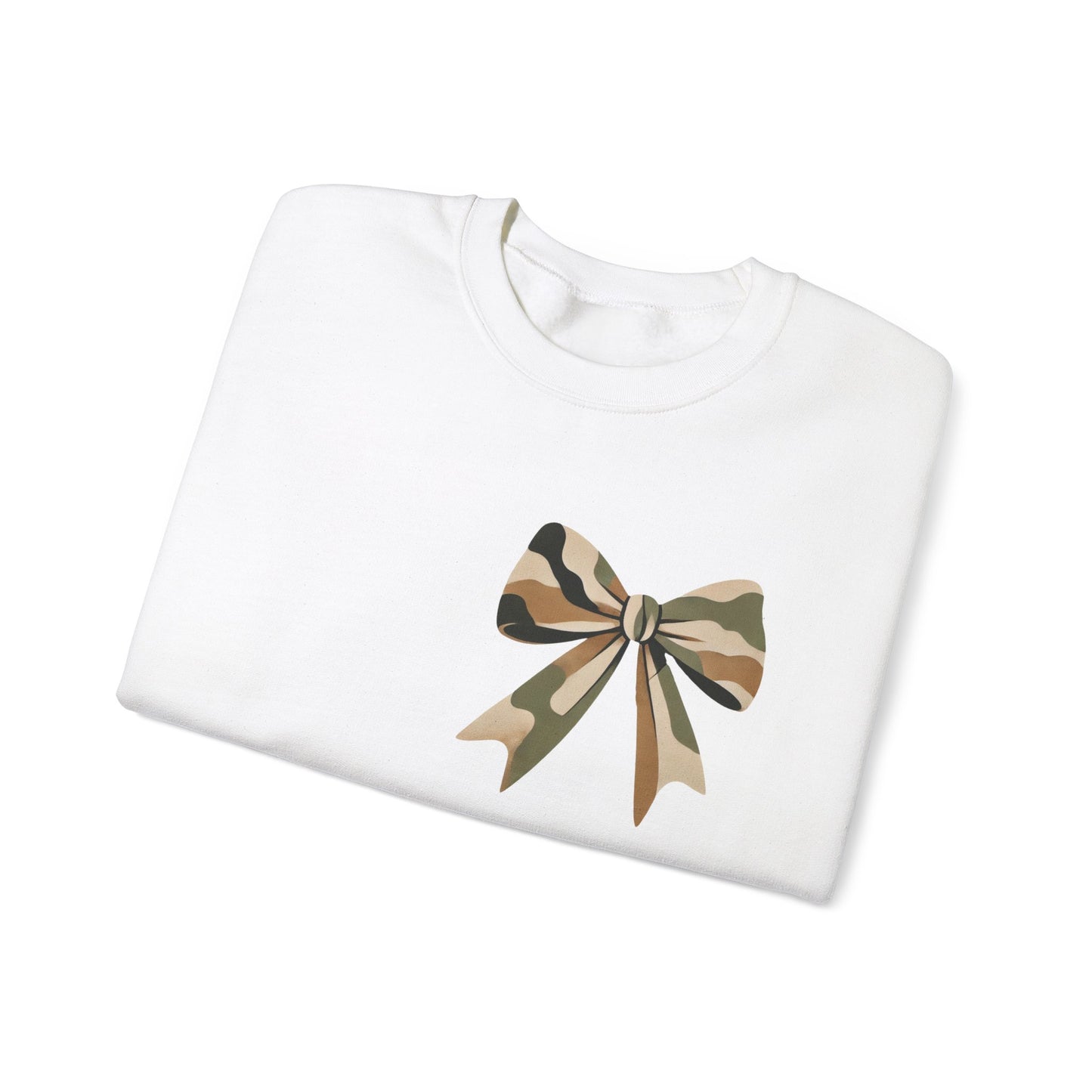 Mama Camo Bow Crewneck Sweatshirt - Perfect Gift for Moms