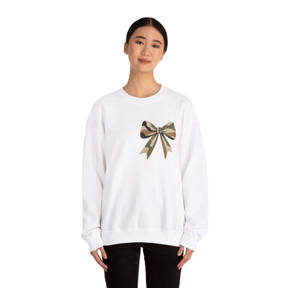 Mama Camo Bow Crewneck Sweatshirt - Perfect Gift for Moms