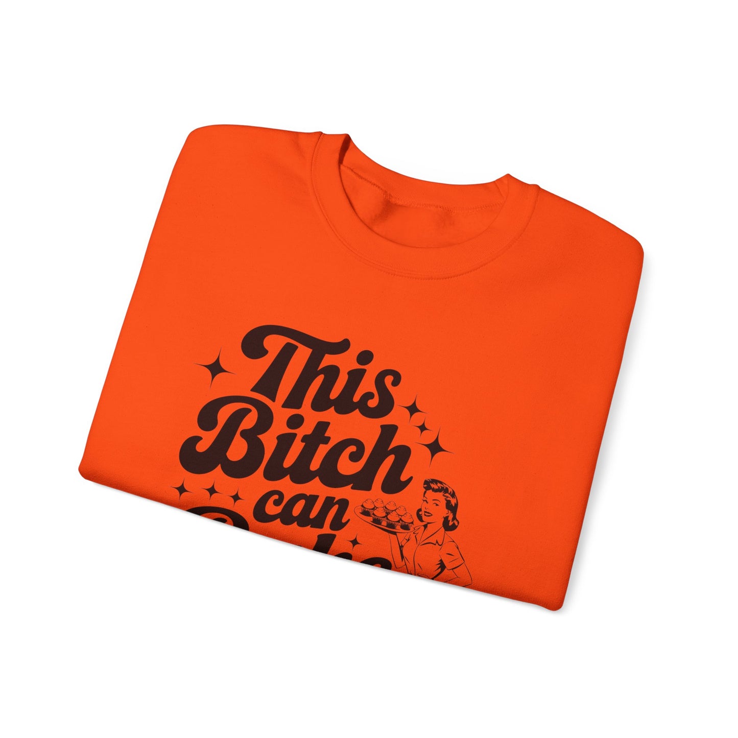 This Bitch Can Bake Crewneck Sweatshirt - Unisex Heavy Blend