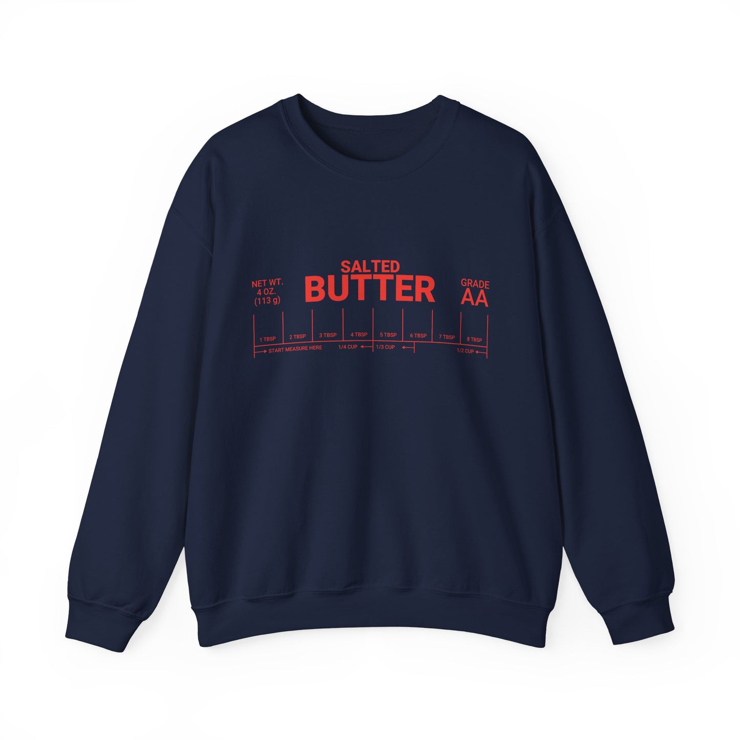 Salted Butter Unisex Crewneck Sweatshirt - Cozy & Fun Kitchen Apparel