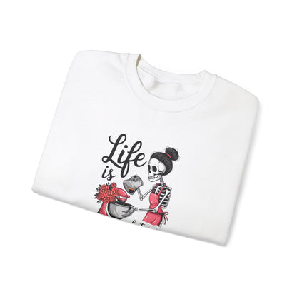 Life is What You Bake It Crewneck Sweatshirt - Unisex Heavy Blend™