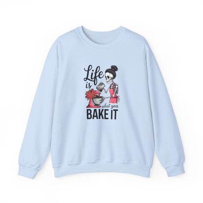 Life is What You Bake It Crewneck Sweatshirt - Unisex Heavy Blend™