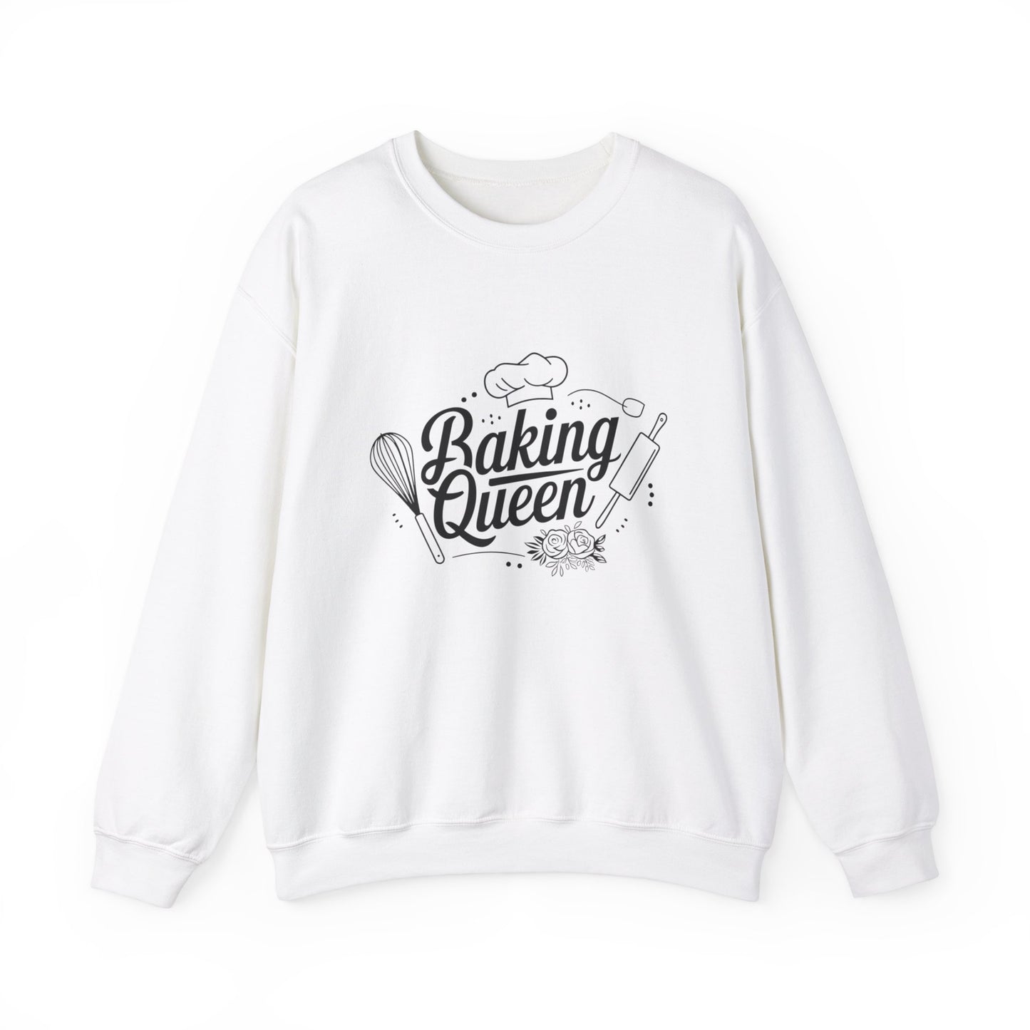 Baking Queen Crewneck Sweatshirt | Cozy Apparel for Baking Enthusiasts