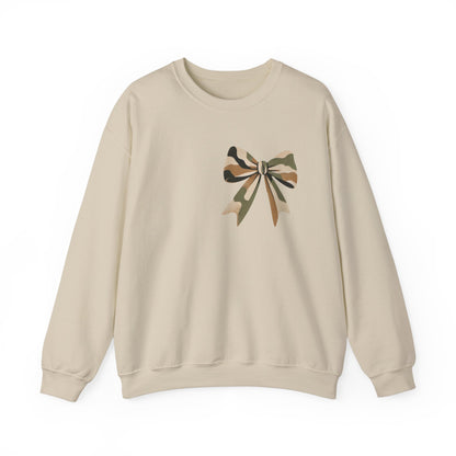 Mama Camo Bow Crewneck Sweatshirt - Perfect Gift for Moms