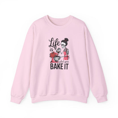 Life is What You Bake It Crewneck Sweatshirt - Unisex Heavy Blend™