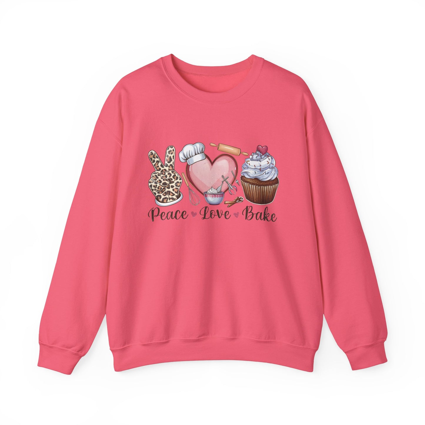 Peace Love Bake Crewneck Sweatshirt