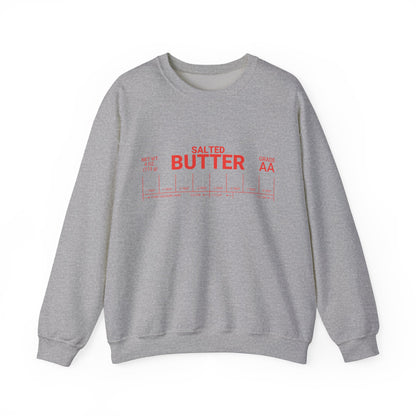 Salted Butter Unisex Crewneck Sweatshirt - Cozy & Fun Kitchen Apparel