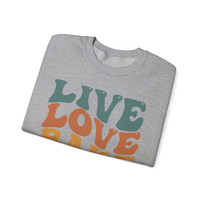 Live Love Bake Unisex Crewneck Sweatshirt - Cozy & Inspirational Baking Apparel