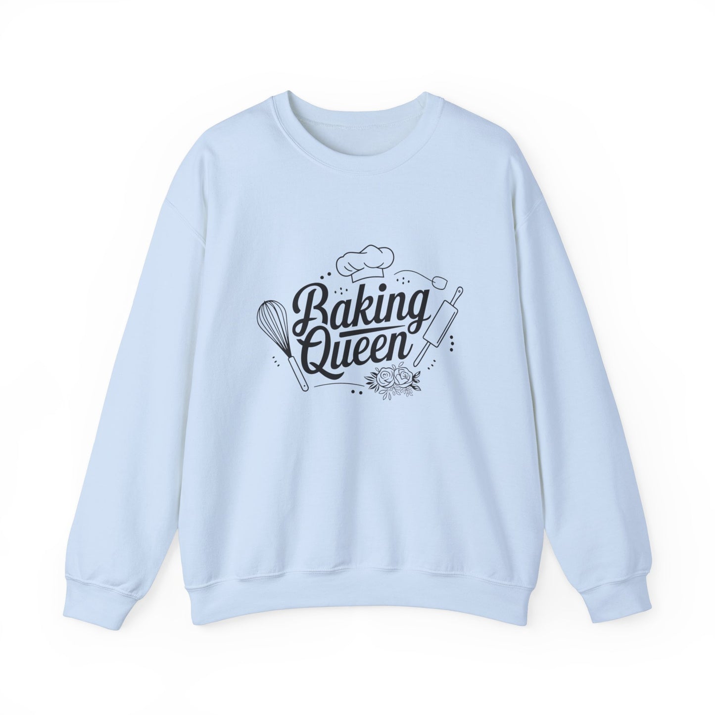 Baking Queen Crewneck Sweatshirt | Cozy Apparel for Baking Enthusiasts