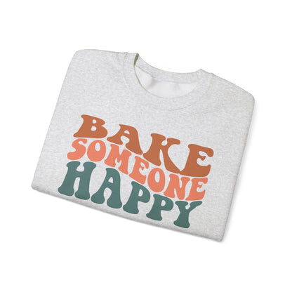 Bake Someone Happy Unisex Crewneck Sweatshirt