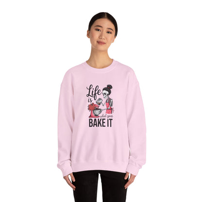 Life is What You Bake It Crewneck Sweatshirt - Unisex Heavy Blend™