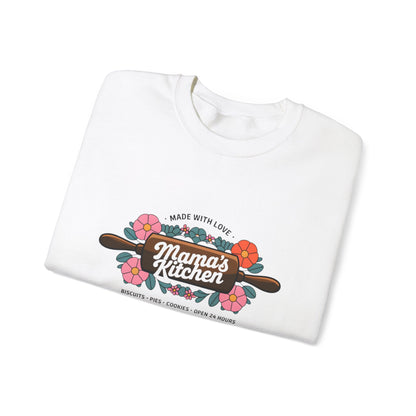 Mama's Kitchen Crewneck Sweatshirt - Cozy Baking Gift for Home Chefs