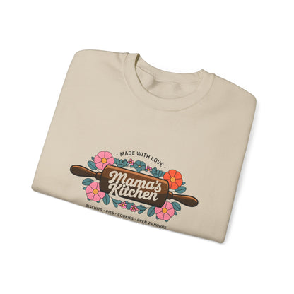 Mama's Kitchen Crewneck Sweatshirt - Cozy Baking Gift for Home Chefs