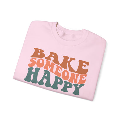 Bake Someone Happy Unisex Crewneck Sweatshirt