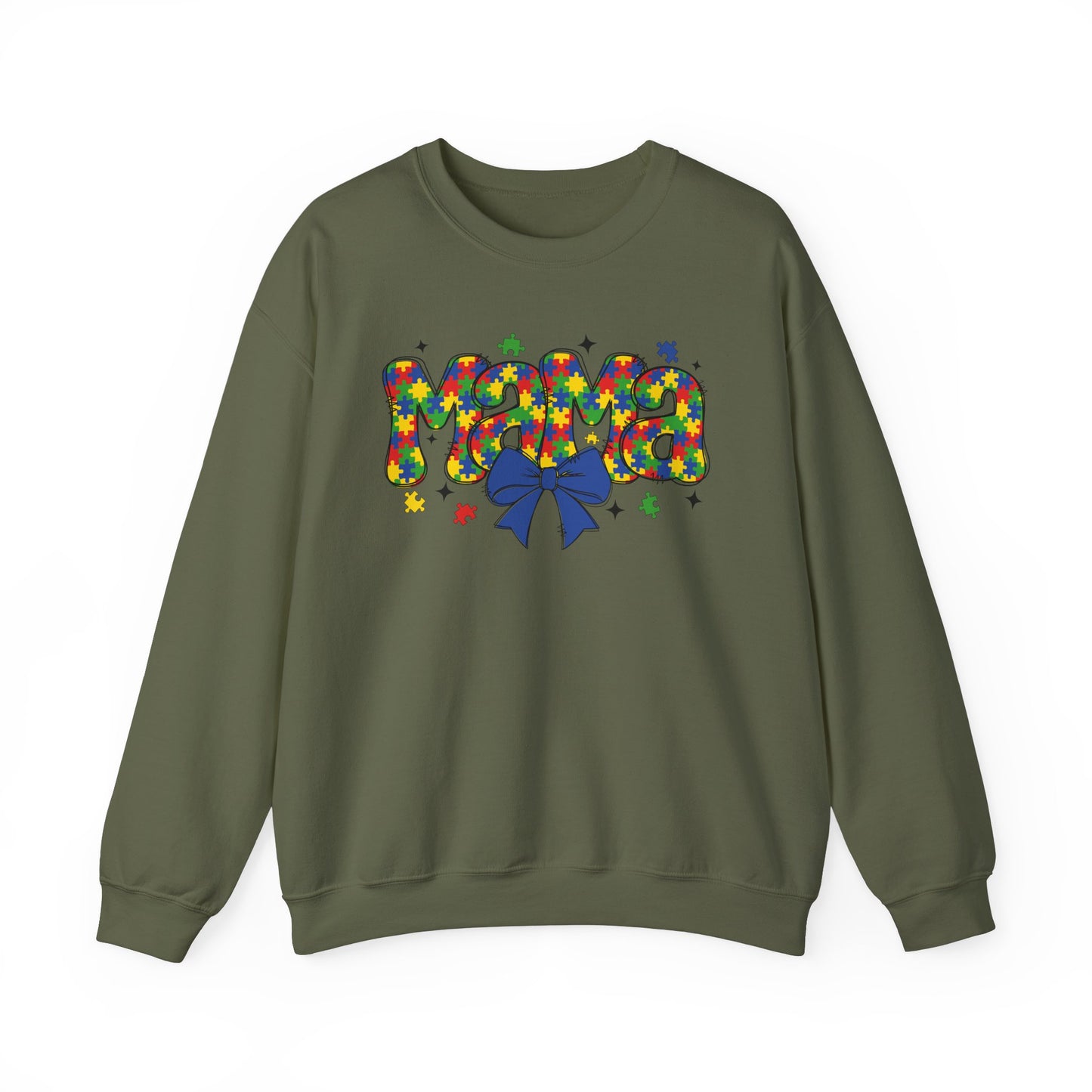 Colorful 'Mama' Graphic Crewneck Sweatshirt – Perfect Gift for Moms