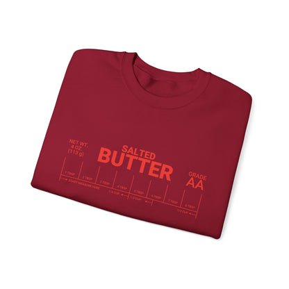 Salted Butter Unisex Crewneck Sweatshirt - Cozy & Fun Kitchen Apparel