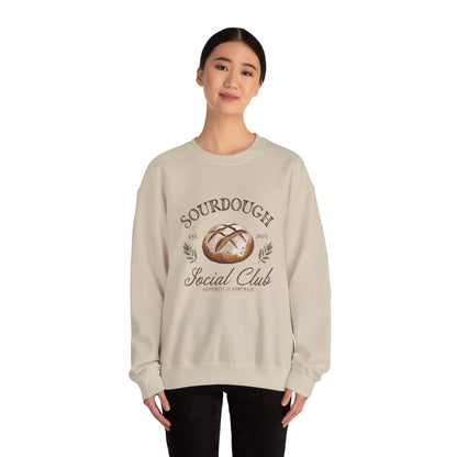 Sourdough Social Club Crewneck Sweatshirt - Perfect for Baking Enthusiasts