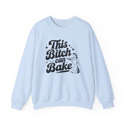 This Bitch Can Bake Crewneck Sweatshirt - Unisex Heavy Blend