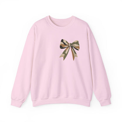 Mama Camo Bow Crewneck Sweatshirt - Perfect Gift for Moms