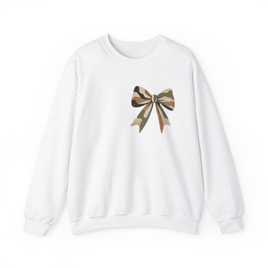 Mama Camo Bow Crewneck Sweatshirt - Perfect Gift for Moms