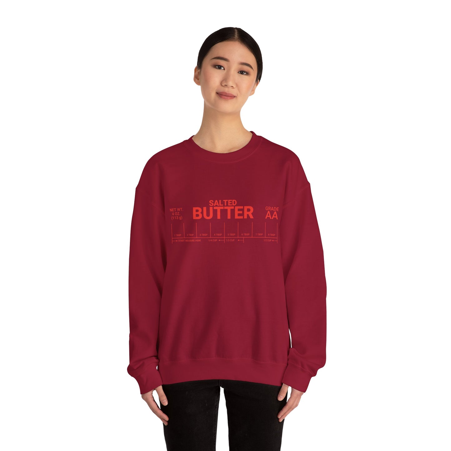 Salted Butter Unisex Crewneck Sweatshirt - Cozy & Fun Kitchen Apparel