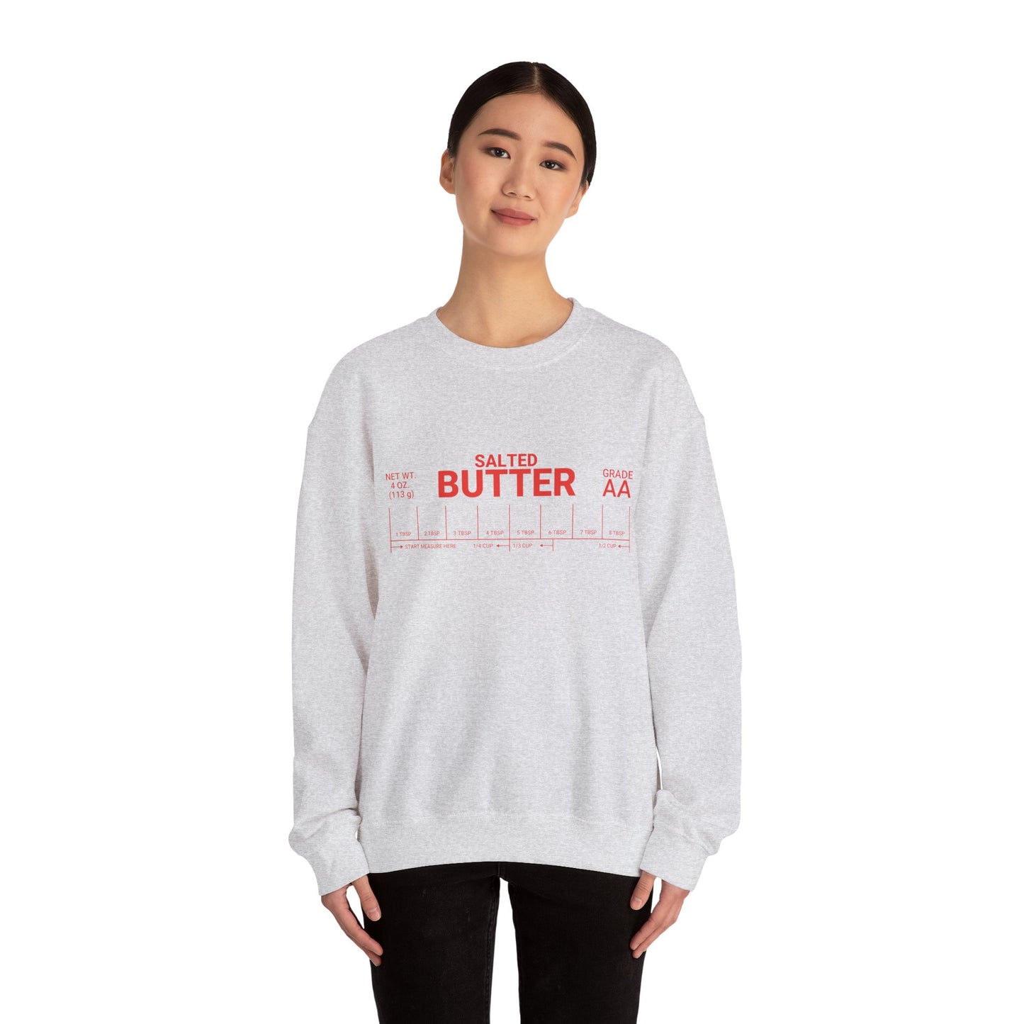 Salted Butter Unisex Crewneck Sweatshirt - Cozy & Fun Kitchen Apparel