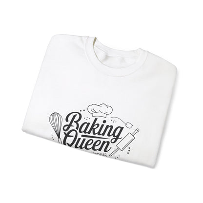 Baking Queen Crewneck Sweatshirt | Cozy Apparel for Baking Enthusiasts