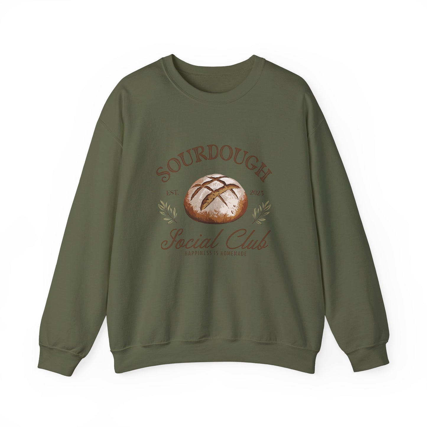 Sourdough Social Club Crewneck Sweatshirt - Perfect for Baking Enthusiasts