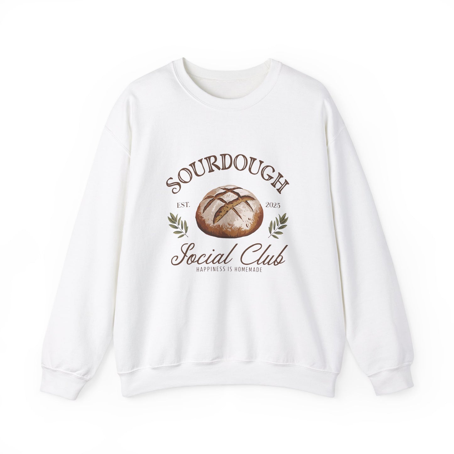 Sourdough Social Club Crewneck Sweatshirt - Perfect for Baking Enthusiasts