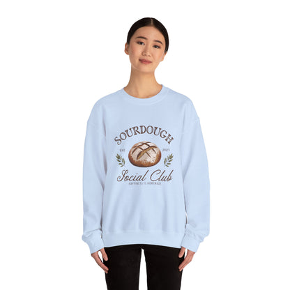 Sourdough Social Club Crewneck Sweatshirt - Perfect for Baking Enthusiasts