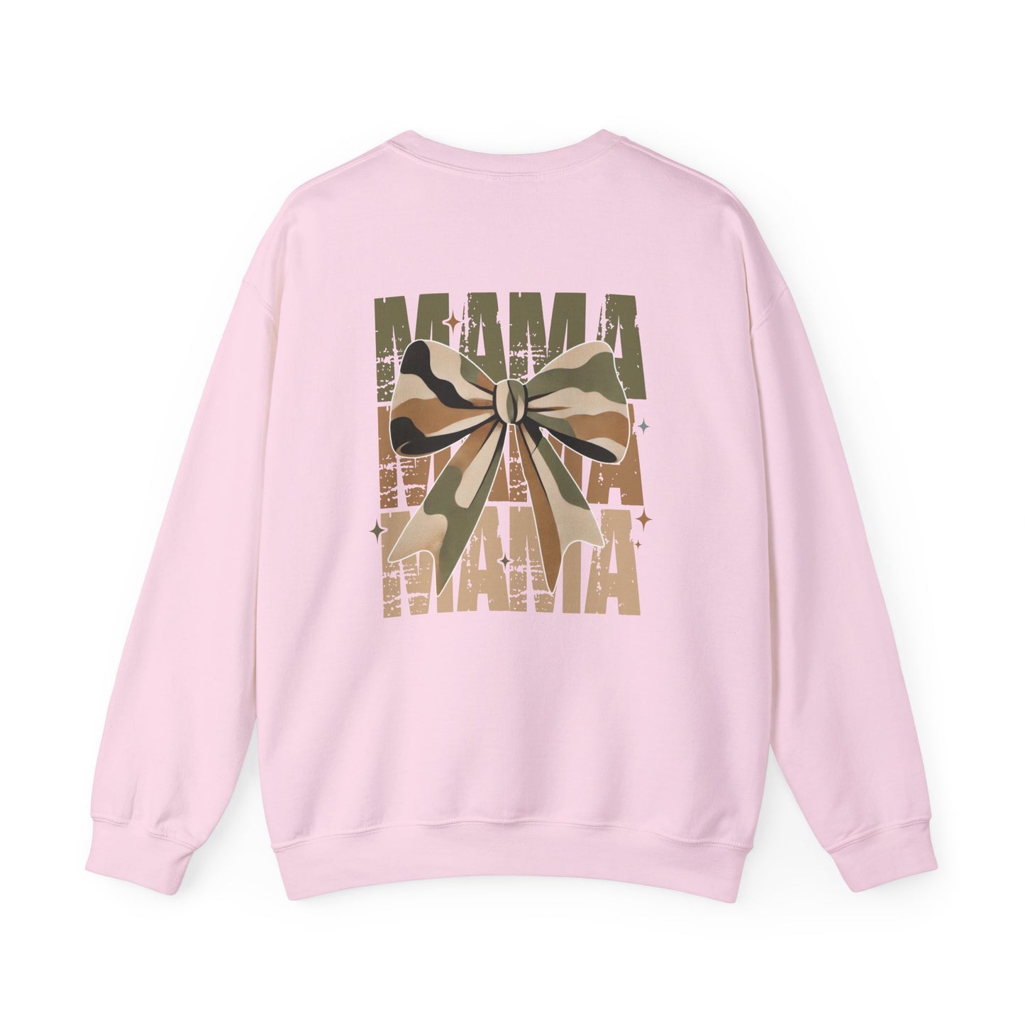 Mama Camo Bow Crewneck Sweatshirt - Perfect Gift for Moms