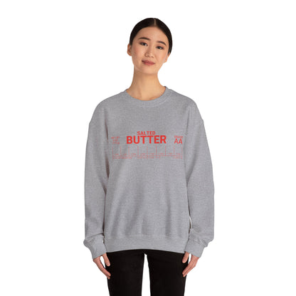 Salted Butter Unisex Crewneck Sweatshirt - Cozy & Fun Kitchen Apparel