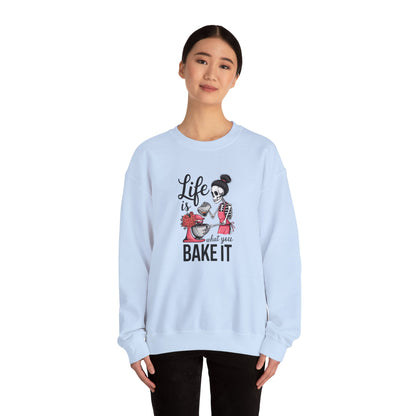 Life is What You Bake It Crewneck Sweatshirt - Unisex Heavy Blend™