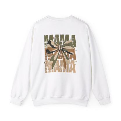 Mama Camo Bow Crewneck Sweatshirt - Perfect Gift for Moms