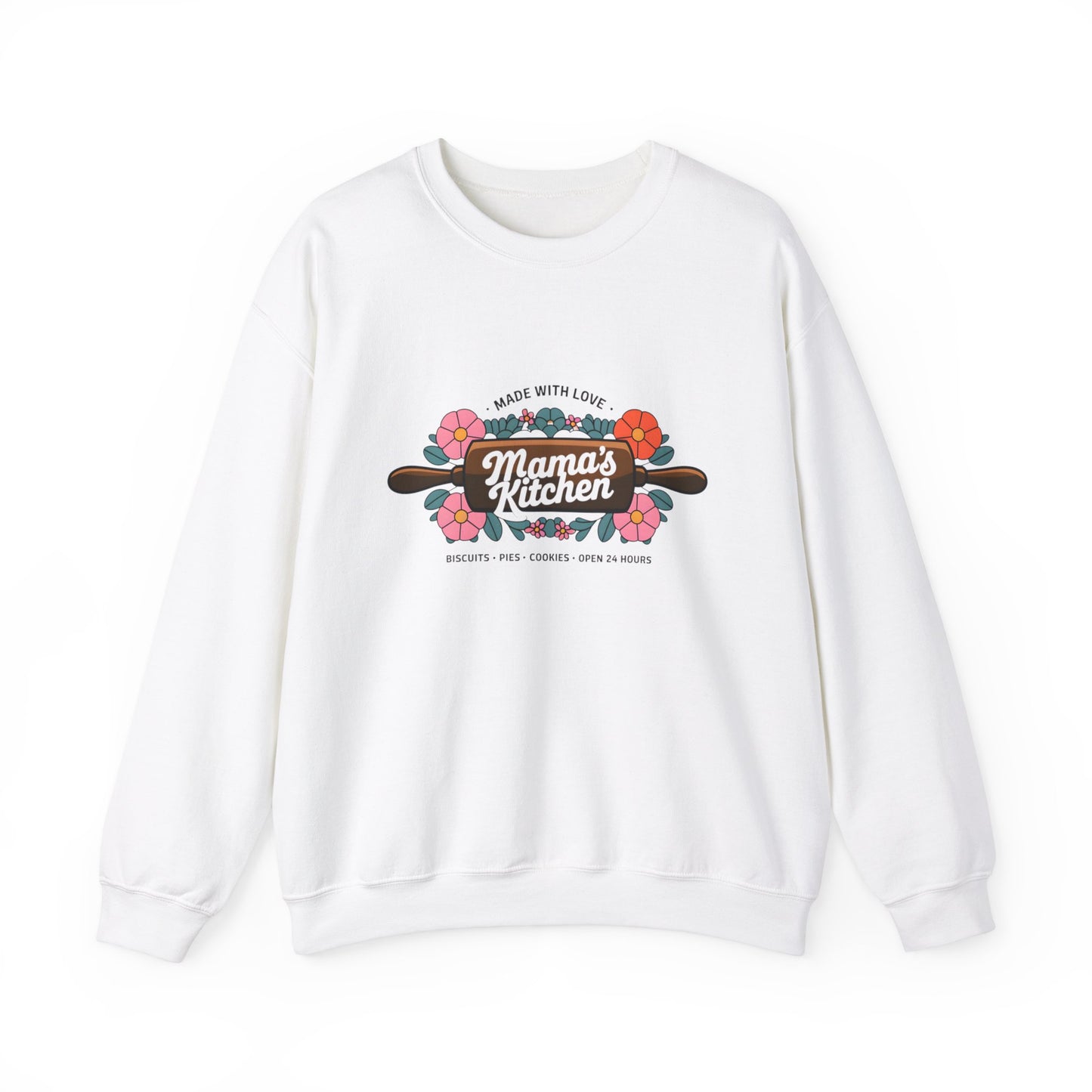 Mama's Kitchen Crewneck Sweatshirt - Cozy Baking Gift for Home Chefs